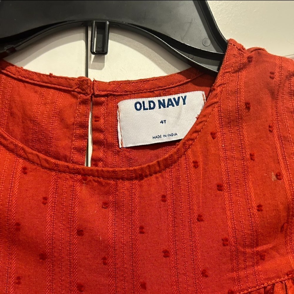 OLD Navy Girls Red Flowy Dress Girls Size 4T, 3 for $15 Kids Bundle - Picture 3 of 6